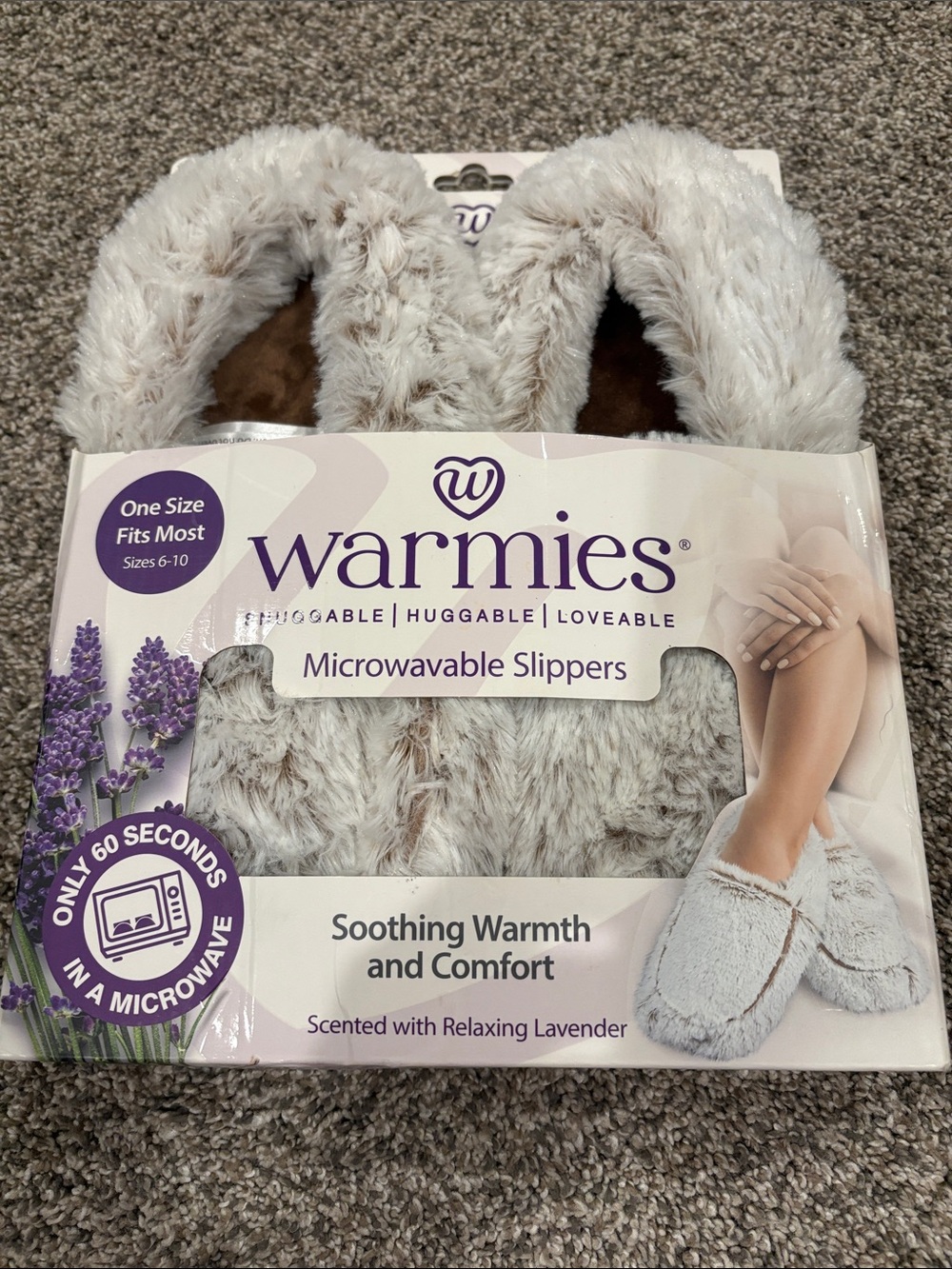 Warmies OS fits most 6-10 slippers 🥿